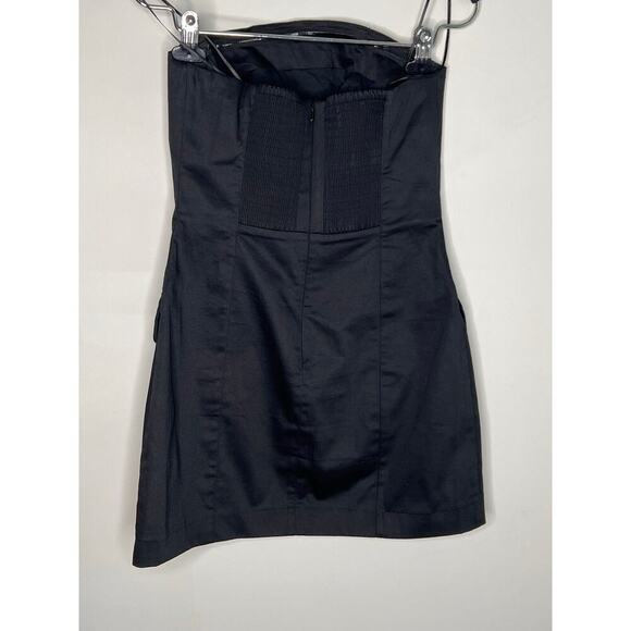Maeve by Anthropologie Strapless Poplin Blazer Mini Shift Dress Black Women's XS - Picture 7 of 10